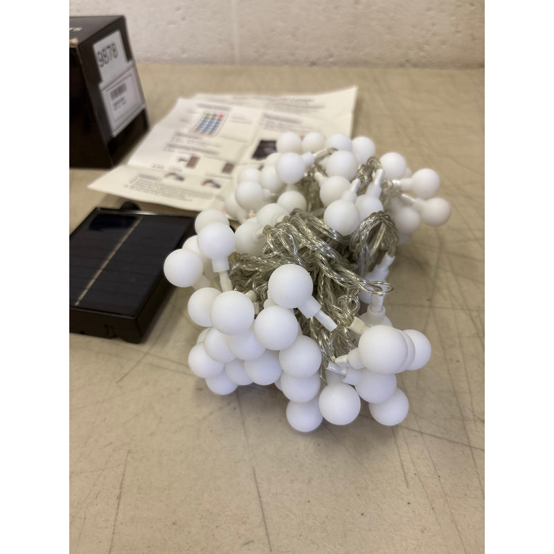 LumosGlow 55FT Solar Color-Changing String Lights 100LED, 1200mAh 8 Modes IP67