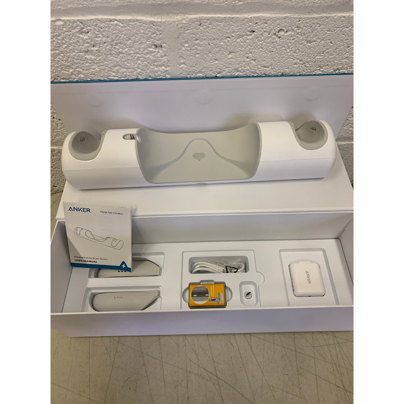 Anker Charging Dock Set for Oculus Quest 2 Charging Station Stand White