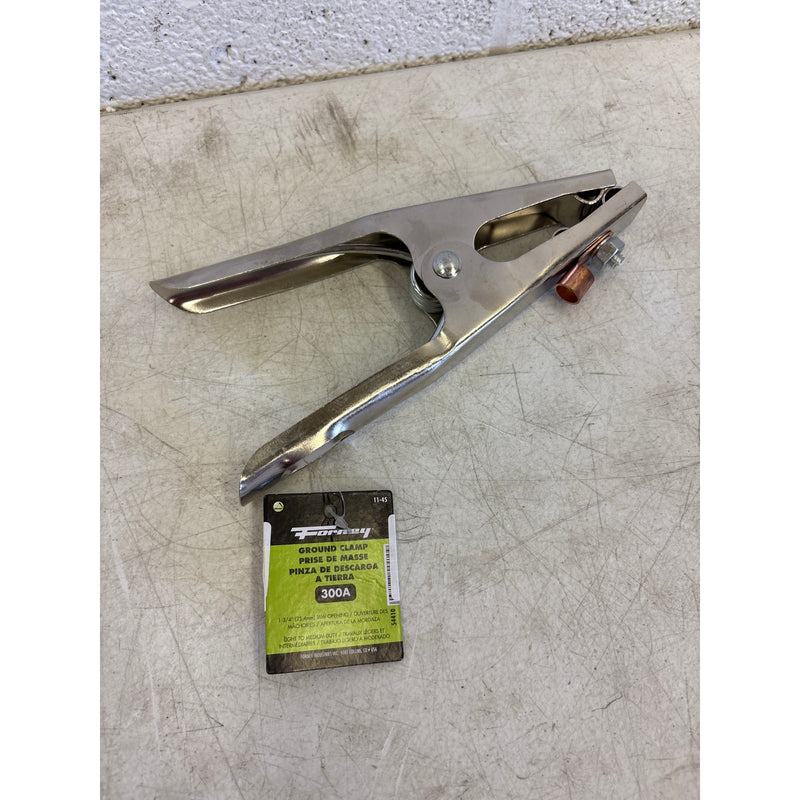 Forney Ground Clamp 300 Amp Steel 8" Length, Jaw Opening, Car Battery - 54410