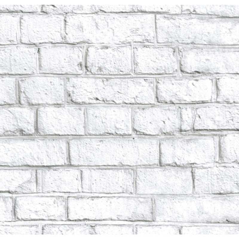 Papel pintado autoadhesivo de ladrillo blanco RoomMates, 28,18 pies cuadrados RMK11237WP