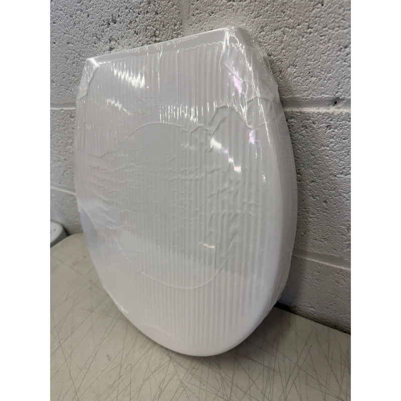 Dayao Premium Round Toilet Seat with Cover, Slow Quiet Close, Bathroom - White