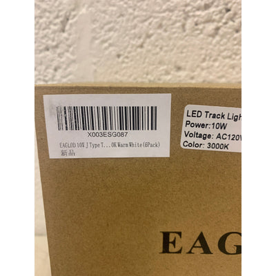 6-Pack EAGLOD 10W J Type Track Lighting Head to Base, Dimmable LED Lightolier