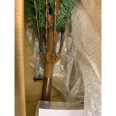 My Texas House 7.5ft Pre-Lit Cypress Artificial Christmas Tree 500 Twinkle LED Lights