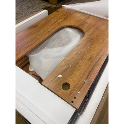 Tribesigns 71" Executive Desk Modern Computer Desk w Wood Double Pedestal, Brown