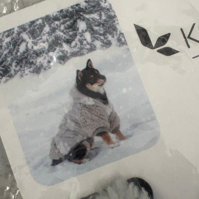 Koolaburra by UGG Pet Maggie Paw Hoodie Dog Jacket 12-13" Collar, Gray - Small