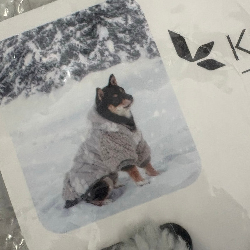 Koolaburra by UGG Pet Maggie Paw Hoodie Dog Jacket 12-13" Collar, Gray - Small