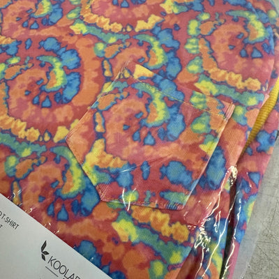 Koolaburra by UGG Printed Pet T-Shirt Dog Clothes - 20-21" Collar, Rainbow - XL