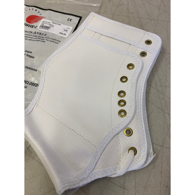 Swede-O Ankle Lok Support with Knit Tongue, XX Large Ankle Brace White Sprain