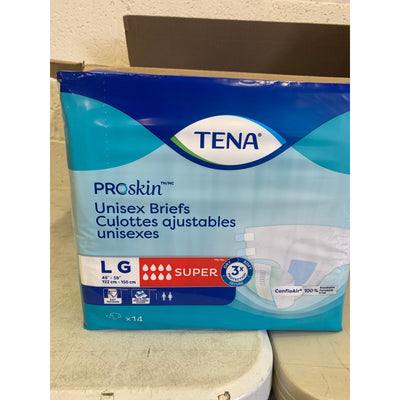 Tena ProSkin Unisex Adult Diapers, Maximum Absorbency, Large, 56 Ct