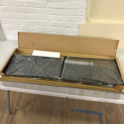 4-Tier Metal Storage Ladder Bookshelf, Durable 24" L X 14" W X 58" H - Black