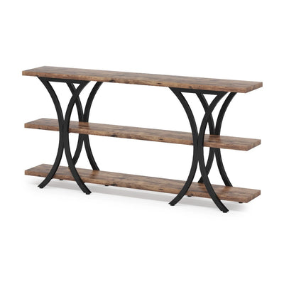 Tribesigns 70.8" Console Table Industrial Sofa Table, 3-Tier Shelves See Details