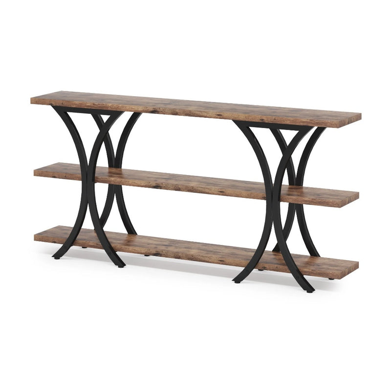 Tribesigns 70.8" Console Table Industrial Sofa Table, 3-Tier Shelves See Details