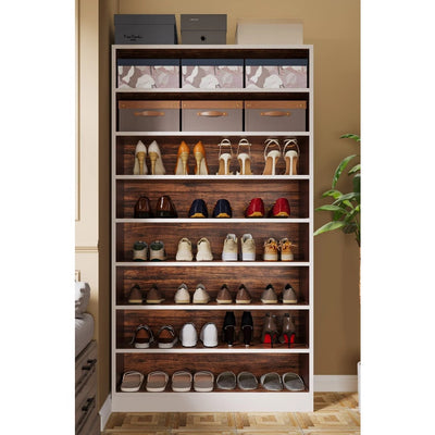 Tribesigns Freestanding Shoe Cabinet, 9-Tier 40-45 Pairs Storage Rack 71" x 32"