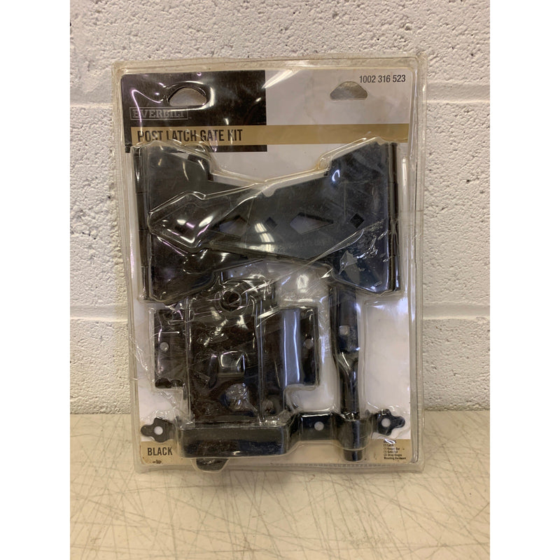 Everbilt Black Post Latch Gate Set