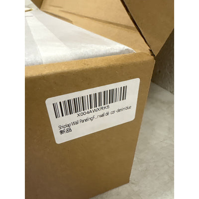 DECORITA Shiplap Felt Wall Panels 23-SqFt Interior Wall Decor, Denim Blue 24pcs