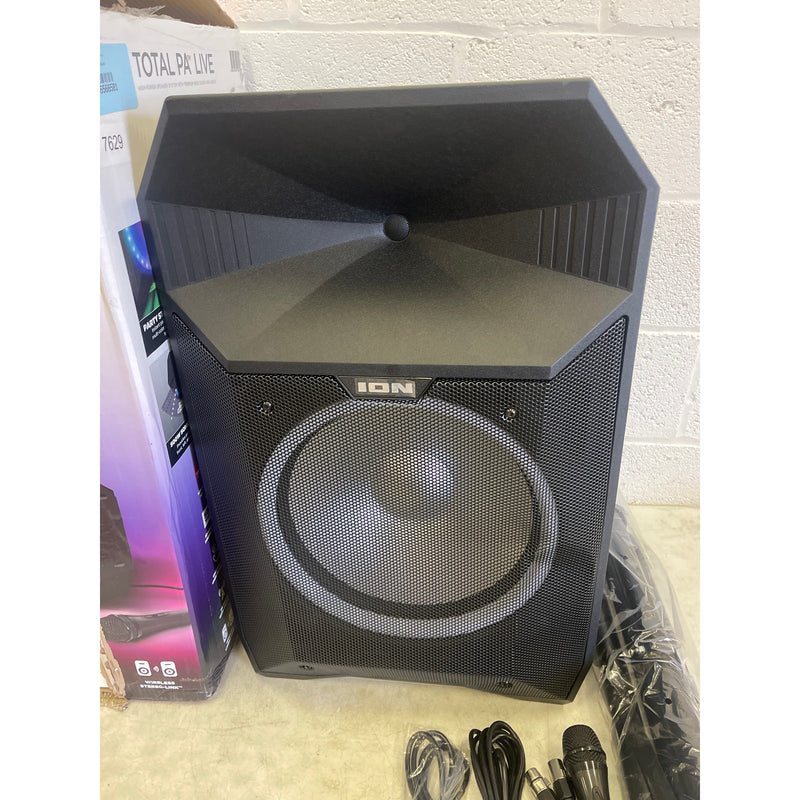 ION Audio Total PA Live, Speaker System, Premium Wide Sound High-Power Bluetooth