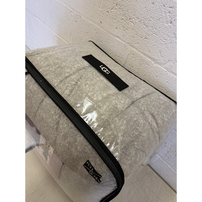 UGG Classic Sherpa Full/Queen Comforter & Sham Set - Seal Grey