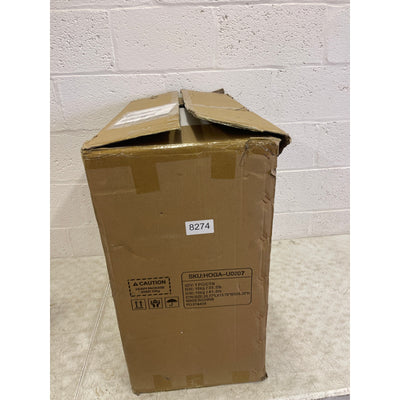 Tribesigns Wood End Table, Narrow Side Table Nightstand with 2 Drawers Black