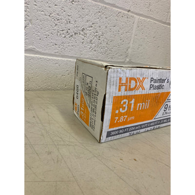 HDX 9 ft. x 400 ft. 0.31 mil High Density Painters Plastic