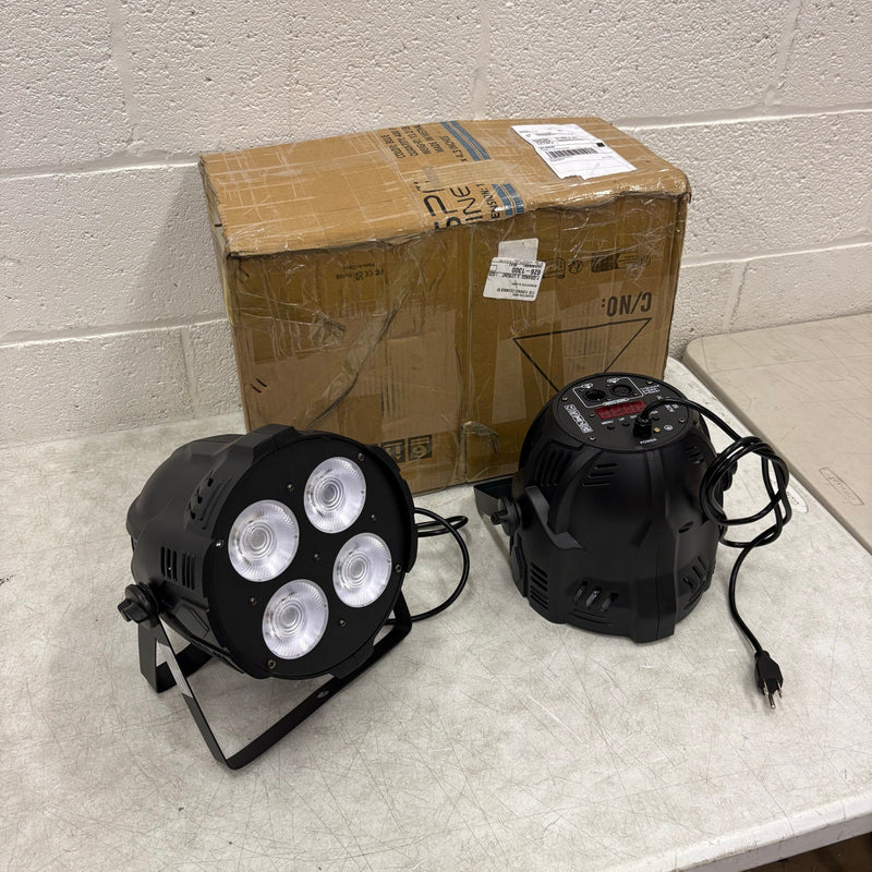 2-PACK 200W COB LED Stage Lights Warm & Cool White Stage Spotlights Concert