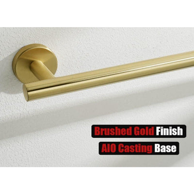 JQK Bath Towel Bar, 27" Brushed Light Gold Towel Rack Bathroom Stainless Steel