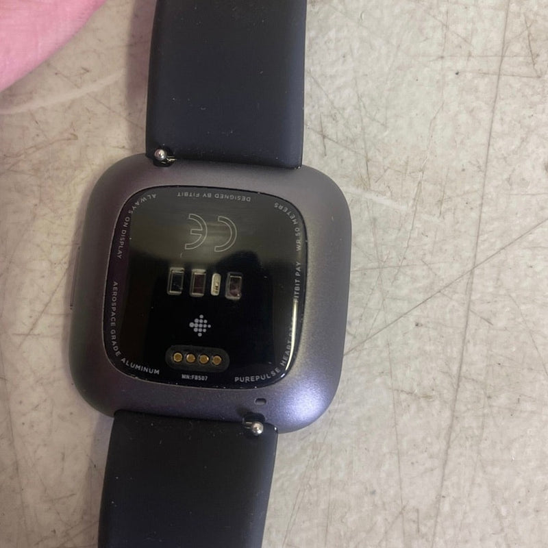Fitbit Versa 2 Health & Fitness Smartwatch - Black/Carbon Aluminum FB507BKBK
