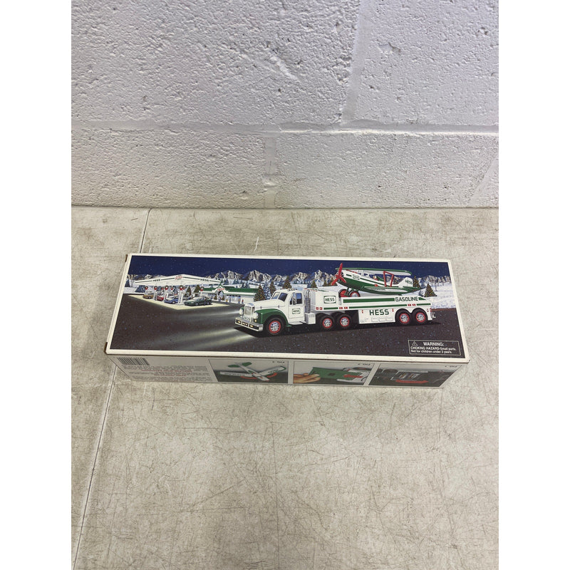 Hess 2002 18 Wheeler Truck and Airplane Toy - New - Original Box - Collectable