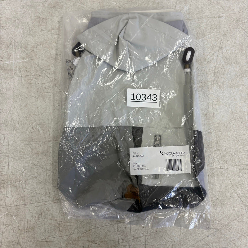 Koolaburra by UGG Pet Glen Raincoat w Hood for Dog 12-13" Collar, Gray - Small