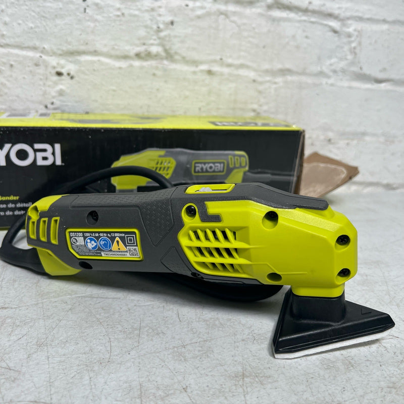 RYOBI Detail Sander, 0.4 Amp 2-7/8 in. Corded Electric, 13,000 OPM
