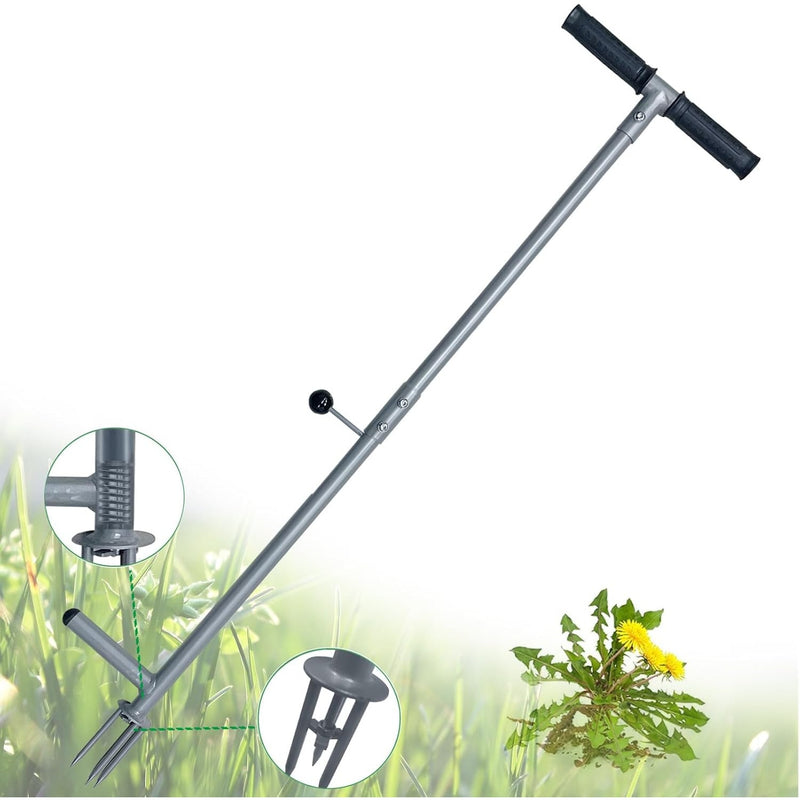 HHUAZ Weed Puller Tool, Detachable Stand-Up Weed Puller Tool with Long Handle