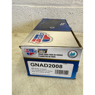 Carquest Premium Gold Brake Pads w Hardware, Ceramic, Quiet, Front - GNAD2008