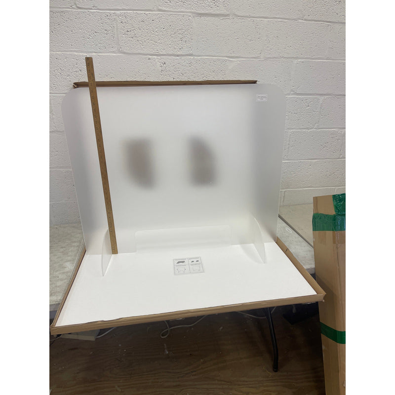 4-PACK Plexiglass Protective Shield 39" x 31" x 1/8" Thick w 12" Stand Base