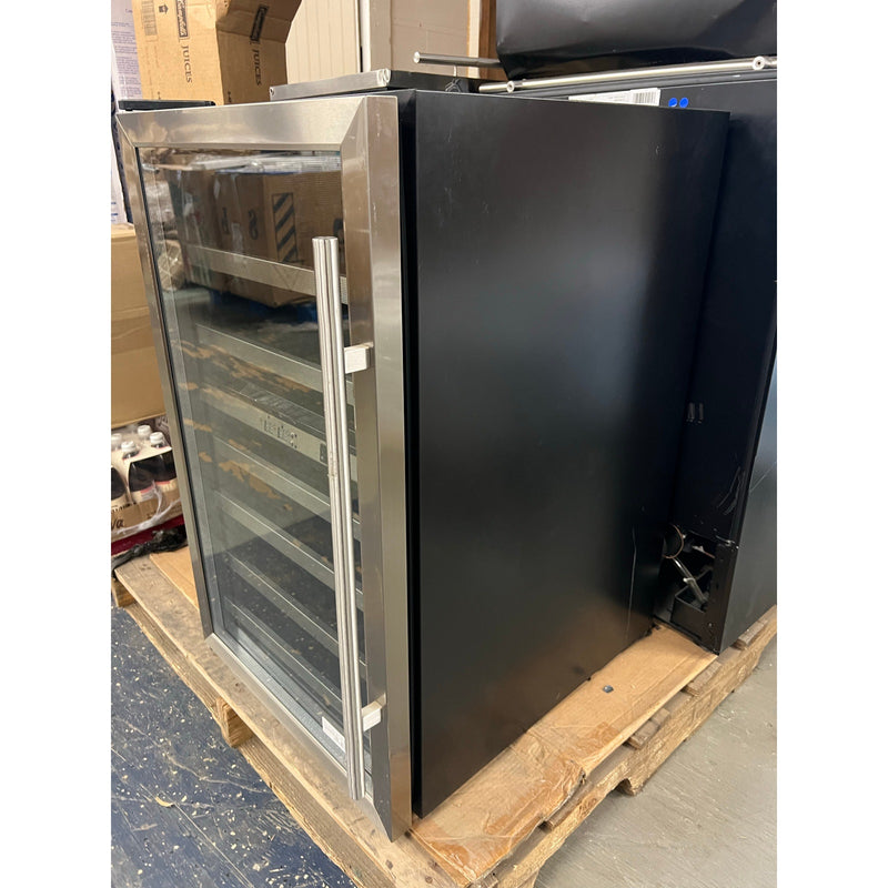 Danby Dual-Zone Wine Cooler Wine Fridgev38-Bottle, Black/Stainless Steel, Ding / Dent