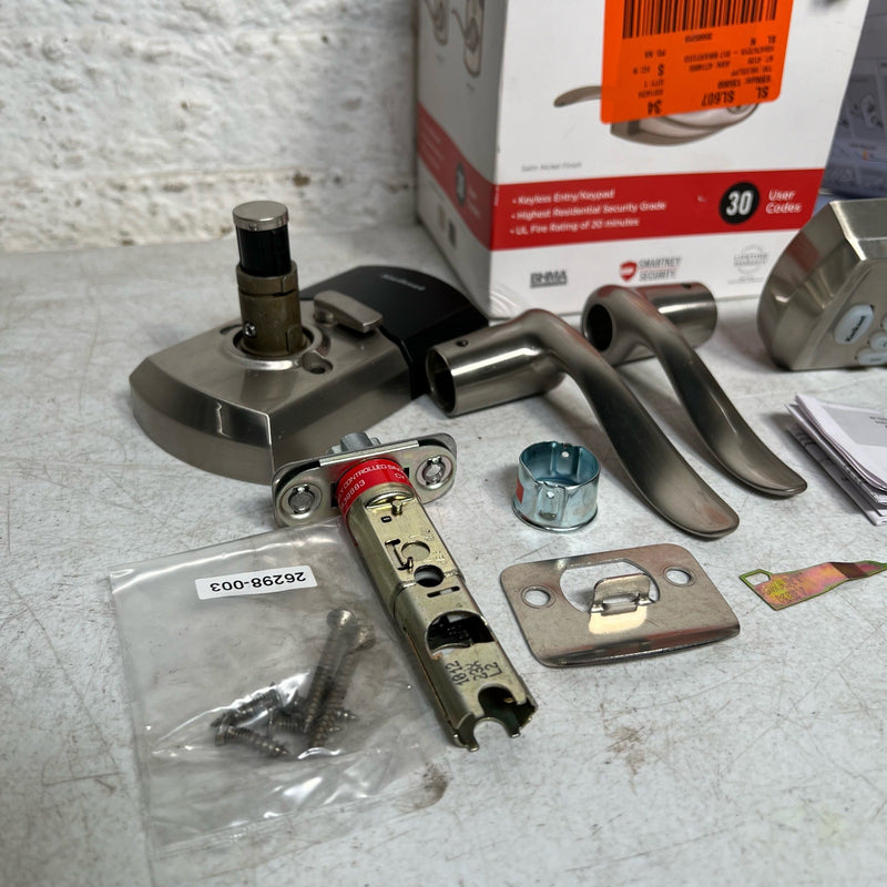 Kwikset 917 SmartCode Satin Nickel Keypad Electronic Door Lever, MISSING PIECES