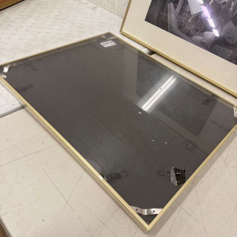 Set-of-2 16x20 Gold Aluminum Picture Frames with Tempered Glass