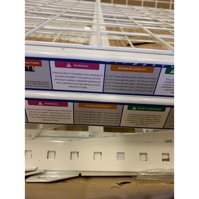 FLEXIMOUNTS 4'X8' Garage Overhead Adjustable Ceiling Storage Rack w Hooks GR48-H