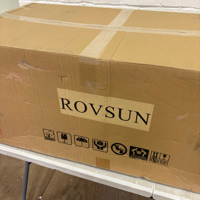 ROVSUN 3-Compartment Commercial Sink, Stainless Steel Utility Tub Sink with Legs