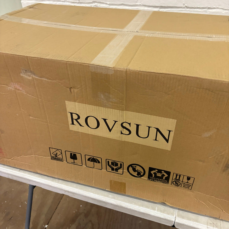 ROVSUN 3-Compartment Commercial Sink, Stainless Steel Utility Tub Sink with Legs