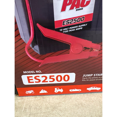 Clore Automotive Booster PAC ES2500 1100 Peak Amp 12V Jump Starter, 900 Amps