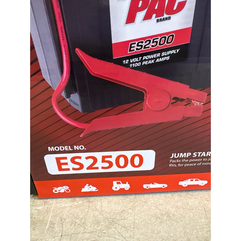 Clore Automotive Booster PAC ES2500 1100 Peak Amp 12V Jump Starter, 900 Amps