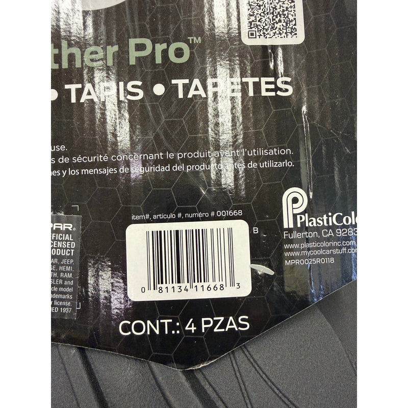 Plasticolor Jeep Weatherpro 4-Piece Floor Mat Set; Universal Fit - Black