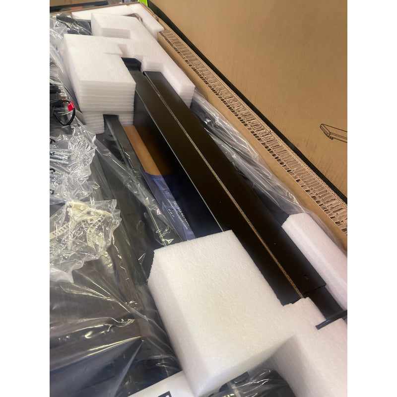 Escritorio de pie eléctrico FLEXISPOT con cajón de 122 x 61 cm y puerto USB, color marrón, UD1B
