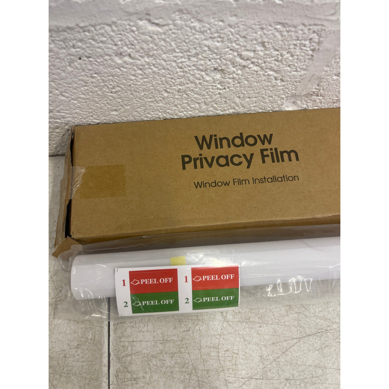 Window Privacy Film Frosted Glass Static Clings, 35.4 x 78.7 Inch White Mesh