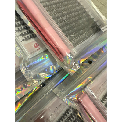 LOT-OF-20-Sets DIY Eye Lash Clusters Extensions Kit, 240pcs/ Set, 40D 9-16 mm