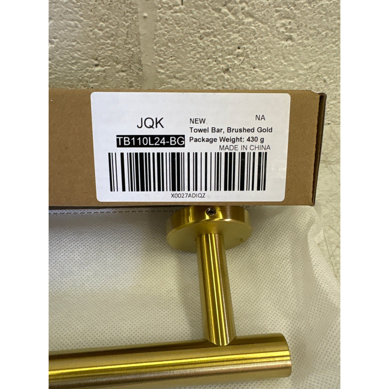 JQK Bath Towel Bar, 27" Brushed Light Gold Towel Rack Bathroom Stainless Steel