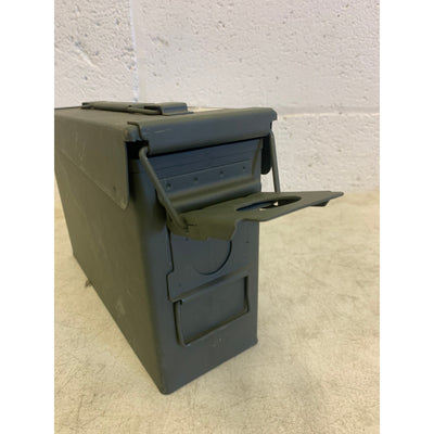 Metal Ammo Storage Box - .30 Cal Green Locking Steel Ammo Can 17 M19A1 Green