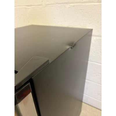 DENTED Whirlpool 4.3 cu ft Mini Refrigerator Stainless Steel 2 Shelves & Freezer