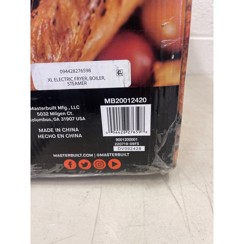 Masterbuilt XL Electric Fryer, Boiler, and Steamer, Cooking Appliances DENTED