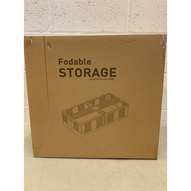 2 Pk Under-Bed Storage Box w Wheels, Stackable, Shoe / Clothing Storage, Brown