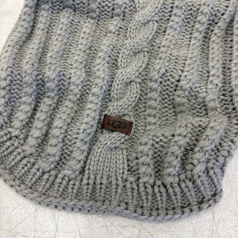 UGG Pet-Classic Cable Knit Dog Sweater w Sleeves Size Large 14-16" Collar - Gray